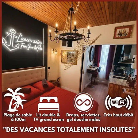 L'ancre Noire - - 100m - Climatise Apartment *